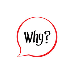 why text on white background