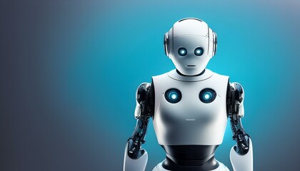 Female robot face, Artificial intelligence concept. Generative AI