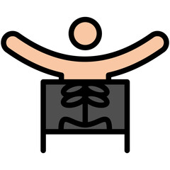 radiology filled line icon