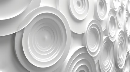 White Circular Wall Design