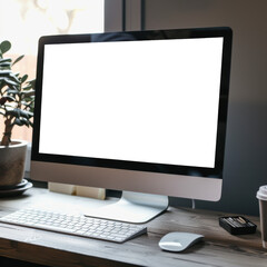 Fototapeta premium Blank PNG computer screen