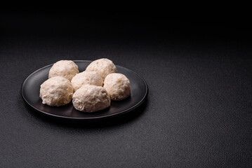 Delicious healthy steamed chicken cutlets or minced meatballs