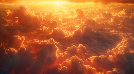 Golden Cloudscape at Sunset