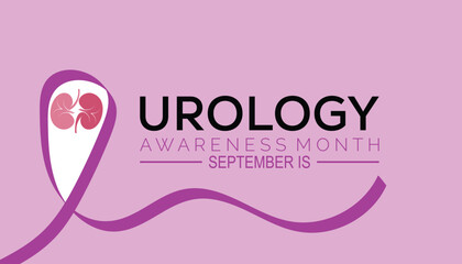 Urology awareness month is observed every year on September.Holiday concept. background, placard, banner design template Vector illustration background design.