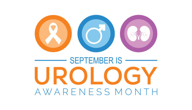 Urology awareness month is observed every year on September.Holiday concept. background, placard, banner design template Vector illustration background design.