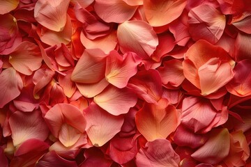 Delicate petals intricately arranged in a vibrant display, AI generated