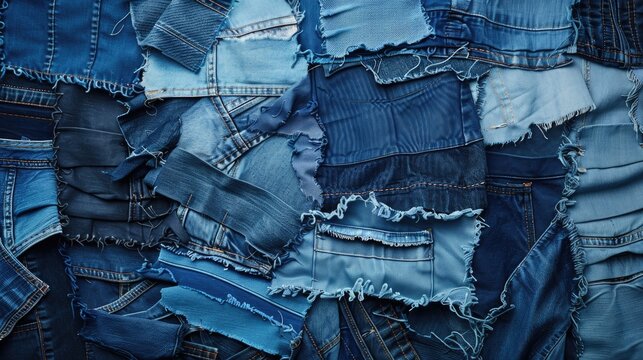 Upcycling denim a DIY recycling hobby for old clothes