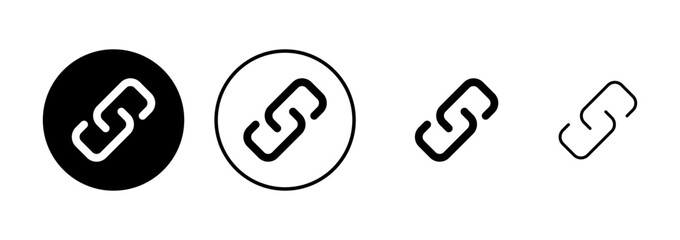 External link symbol icon vector. Link icon isolated on white background. Link vector icon. Hyperlink chain symbol