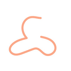 Obraz premium Squiggle abstract shapes vector line