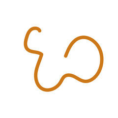 Squiggle abstract shapes vector line