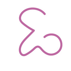 Squiggle abstract shapes vector line