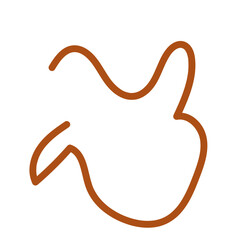 Squiggle abstract shapes vector line