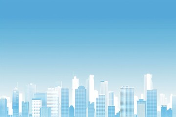 background with the image of a metropolis in blue tones