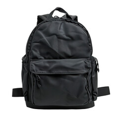 Naklejka premium Black Backpack with Front Pocket
