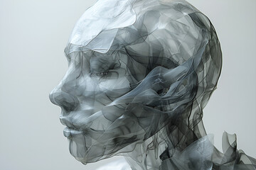 Fototapeta premium Die Transparenz der Digitalen Ära: Der Gläserne Mensch im Netz