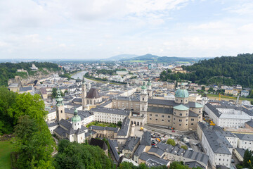 The panorama of Salzburg, Austria