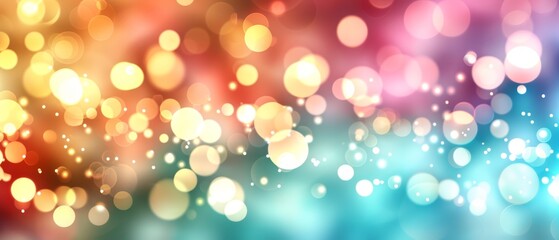  A clear image showcases a vibrant, multicolored background with numerous tiny circles of light radiating from its center