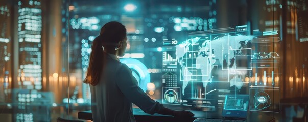 Digital banking, augmented reality transaction system, ultramodern design