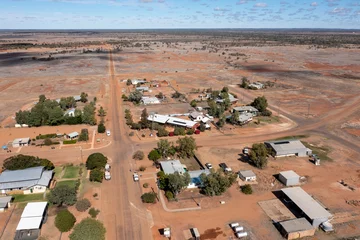 Thw town of Stonehenge in western Queernsland, Australia.