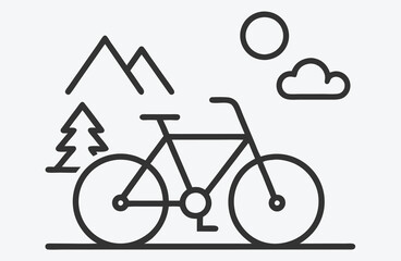 Discover the Beauty of Nature with Our Bicycle Ride Icon