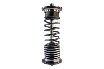 Auto Mechanic coil spring isolated on transparent background