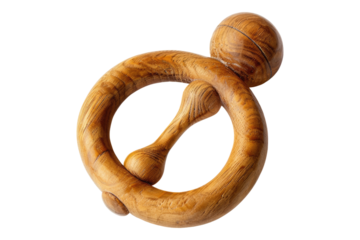 Baby rattle isolated on transparent background