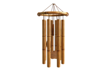 Bamboo wind isolated on transparent background