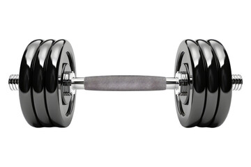 Barbell isolated on transparent background