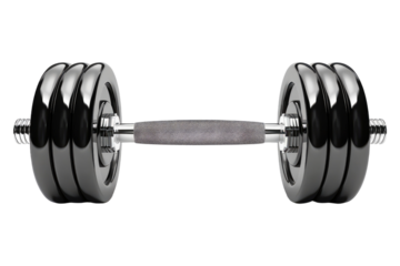 Barbell isolated on transparent background