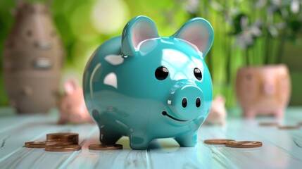 Personal savings, piggy bank