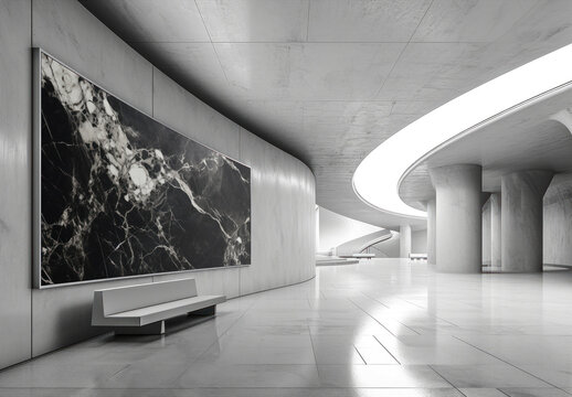 Hallway Frame Mockup With Generative AI