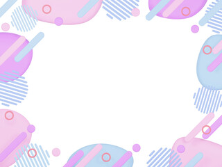 ポップなイメージのフレーム素材