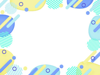 ポップなイメージのフレーム素材