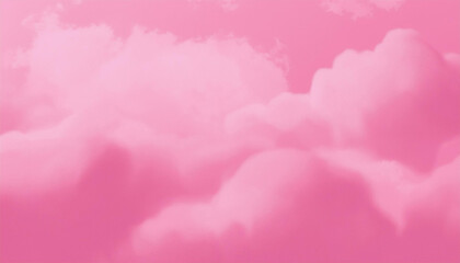 ピンクのふわふわした雲のテクスチャーかわいい背景