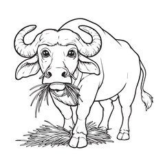 Vector Ilustration Buffalo