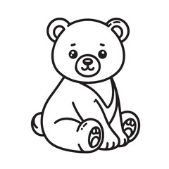 Vector Ilustration Cartoon Bear