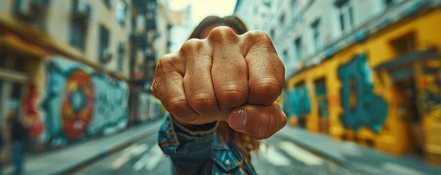 Fist protest hand activist people social fight crowd civil women march strike rebellion black. protest rally movement young youth power racism raised racial group mob revolution change, Generative AI