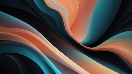 Trendy simple color gradient abstract background with dynamic wave line effect. Vector Illustration For Wallpaper, Banner, Background, Card, Book Illustration, landing page