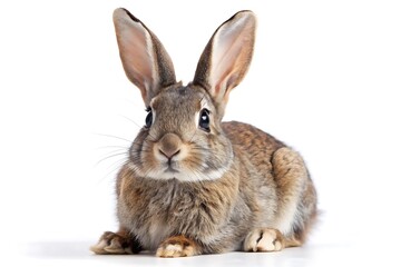 Obraz premium Cute Brown Rabbit Looking Up.