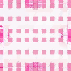 seamless pattern of pink and white gingham, perfect for a feminine and delicate design, Generative AI