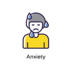 Anxiety vector icon