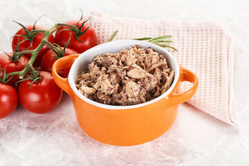 Canned tuna fish for salad