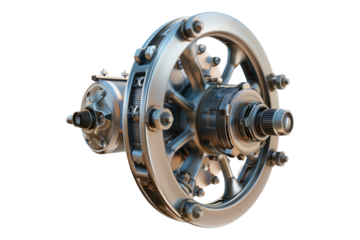 Boat proopulsion mechanism isolated on transparent background