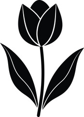 rose vector art with white Background 