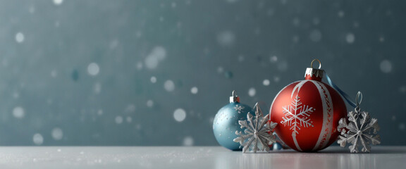 Christmas banner with a modern minimalist aesthetic