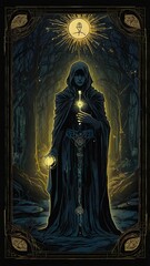 Obraz premium Vibrant and Colorful High-Resolution New Style Tarot Card – Clear Cut HD JPEG Image for Detailed Spiritual Guidance and Insightful Readings – Perfect for Tarot Enthusiasts and Sp