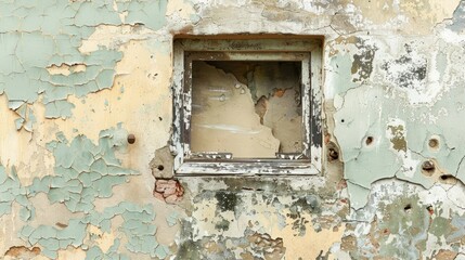 Damage to aged building wall