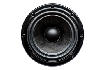 Car acoustic speaker isolated on transparent background