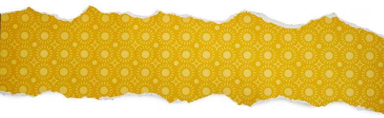  Podarta żółta kartka w kropki, tekstura papieru  © AltisArt