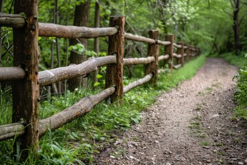 old wooden fence